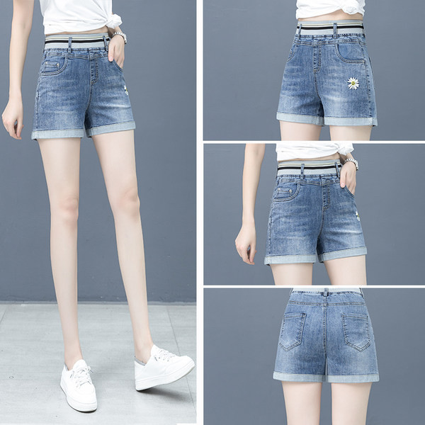 Uus mudel naiste teksapüksid elastse vöökohaga