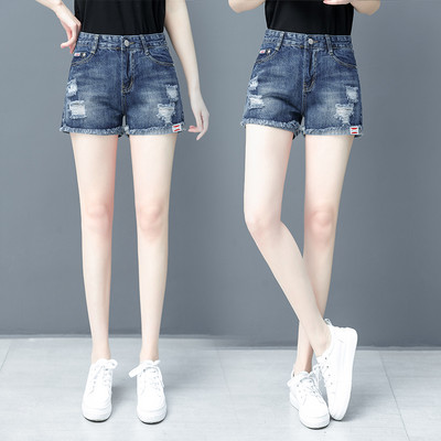 Σορτς με σκισμένα μοτίβα και τσέπες για γυναίκες