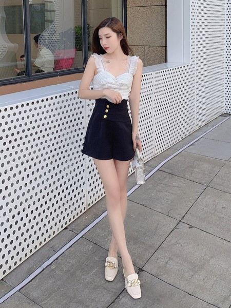 Παντελόνι νέο μοντέλο με κουμπιά και ψηλόμεσο