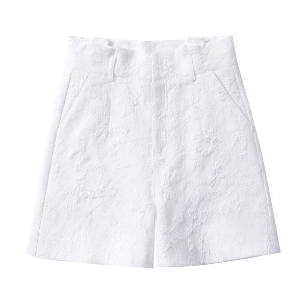 Къси дамски панталони с висока талия - два цвята