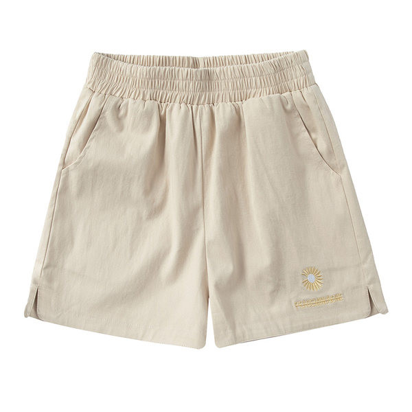 Ежедневни панталони с бродерия и ластична талия