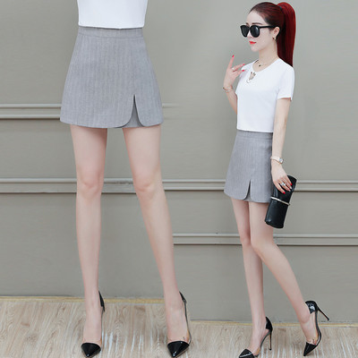 Κοντή κομψή φούστα-παντελόνι με ψηλή μέση