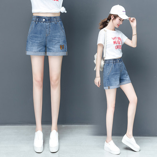 Ležerne traperice s elastičnim strukom i vezom