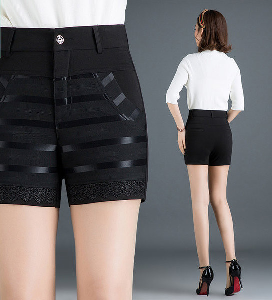 Γυναικείο ελαστικό σορτς με ψηλή μέση