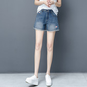 Νέο μοντέλο γυναικείου τζιν σορτς σε μπλε χρώμα