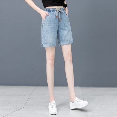 Casual γυναικείο τζιν με κορδόνια