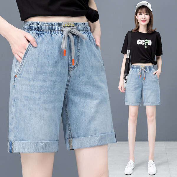 Casual γυναικείο τζιν με κορδόνια