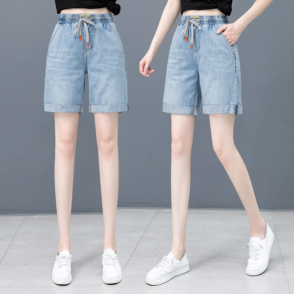 Casual γυναικείο τζιν με κορδόνια