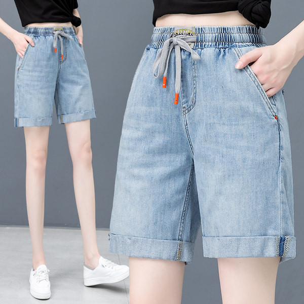 Casual γυναικείο τζιν με κορδόνια