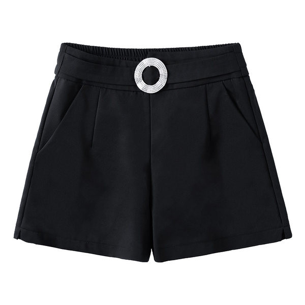 Ženske moderne kratke hlače s ukrasnim kamenčićima