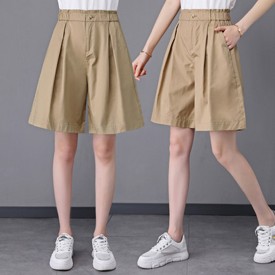 Ženske kratke hlače s visokim strukom ravni model