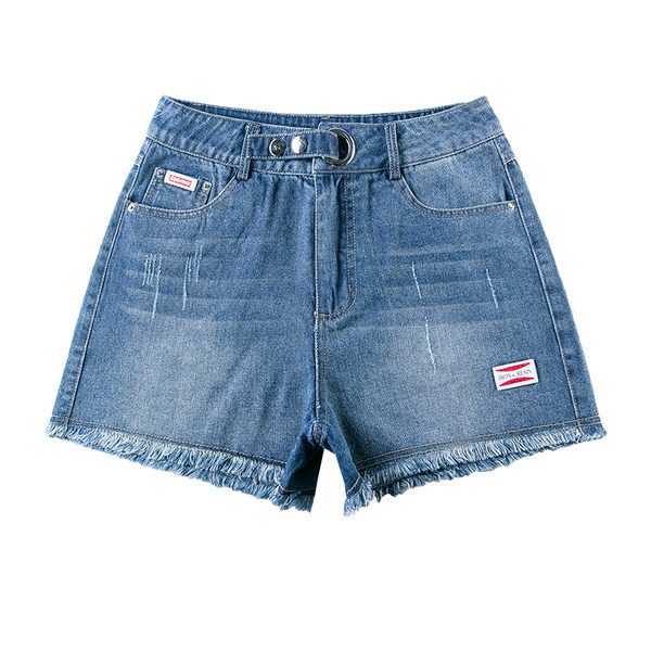 Γυναικείο τζιν με σκισμένο εφέ και ψηλόμεσο