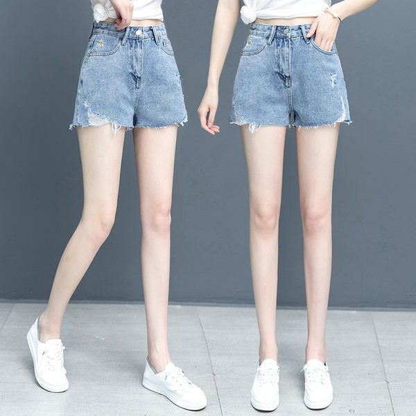 Rebenenud motiividega naiste teksapükste uus mudel