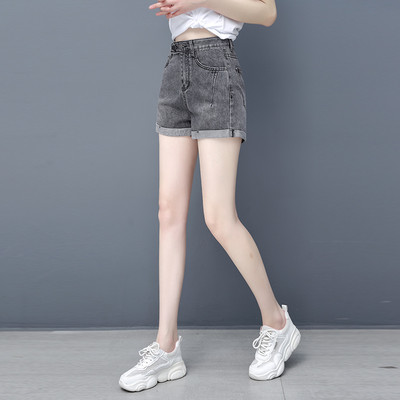 Ženske kratke hlače s visokim strukom i džepovima