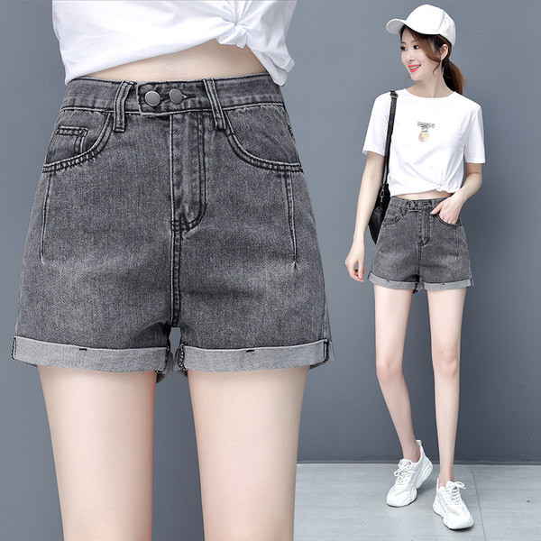 Ženske kratke hlače s visokim strukom i džepovima