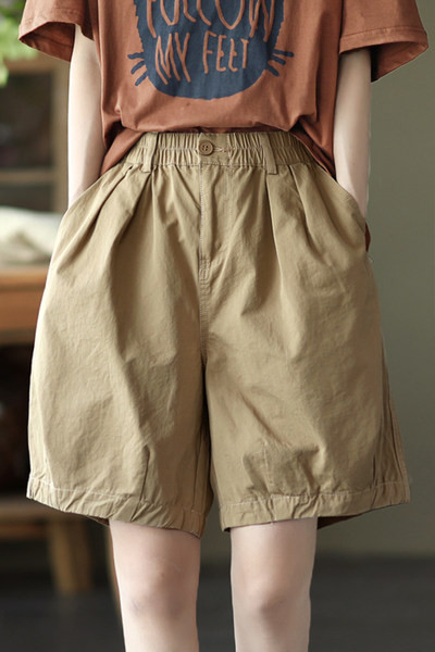 Ежедневни дамски широки панталони с джобове-три цвята