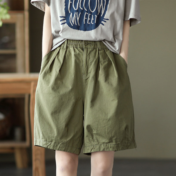 Ежедневни дамски широки панталони с джобове-три цвята