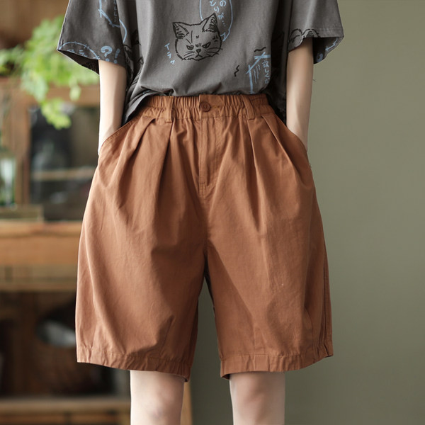 Ежедневни дамски широки панталони с джобове-три цвята