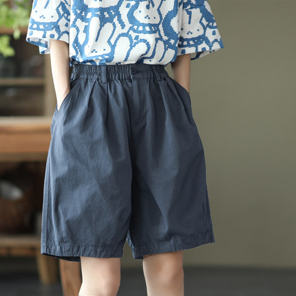 Ежедневни дамски широки панталони с джобове-три цвята