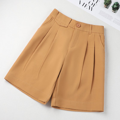 Широки къси панталони с копче