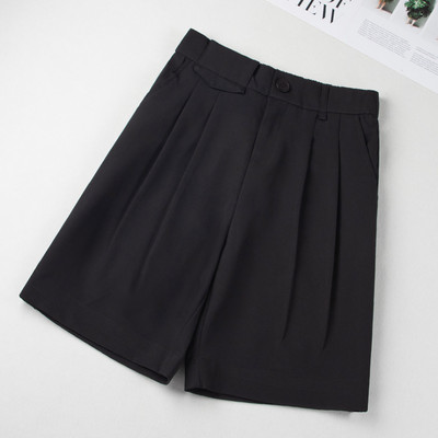 Широки къси панталони с копче