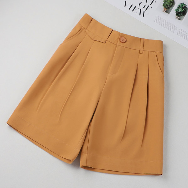 Широки къси панталони с копче