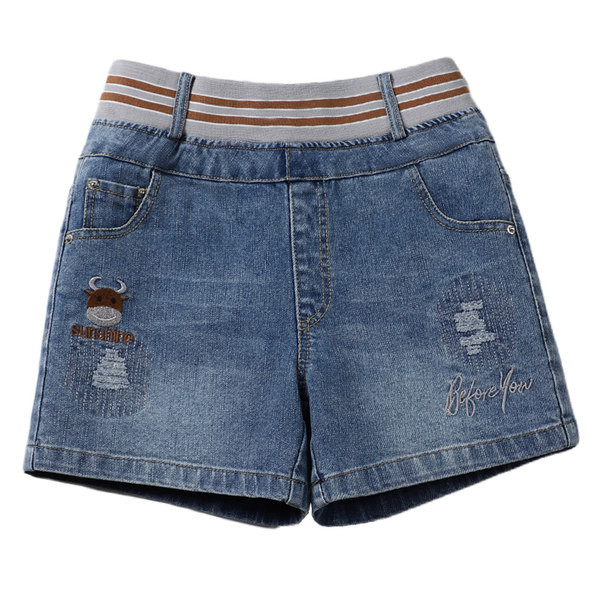 Naistele kõrge vöökohaga tekstiga teksapüksid