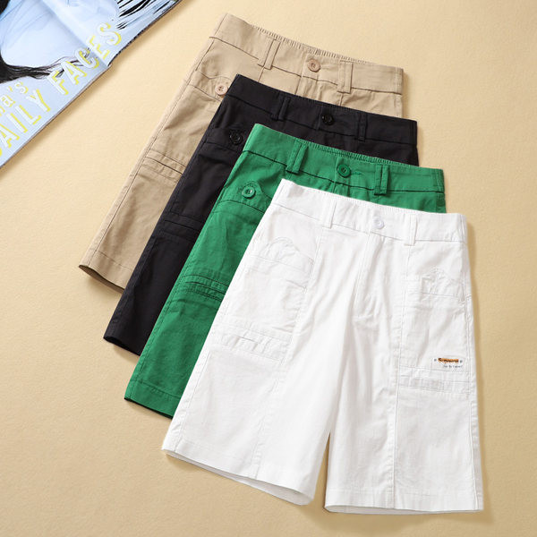 Γυναικείο παντελόνι casual με μήκος 3/4 και τσέπες