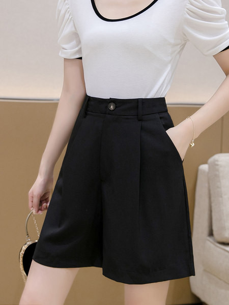 Γυναικείο φαρδύ παντελόνι με ψηλή μέση σε τρία χρώματα