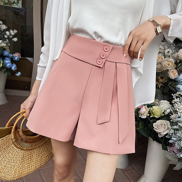 Uue mudeli kõrge vöökohaga suvepüksid