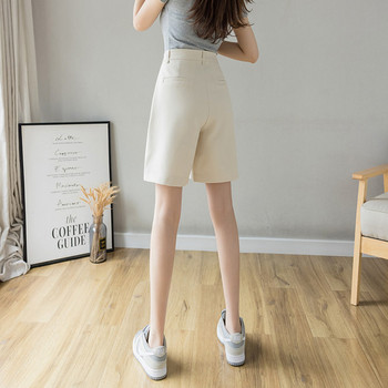 Γυναικείο καλοκαιρινό φαρδύ παντελόνι ίσιο μοντέλο με ψηλή μέση
