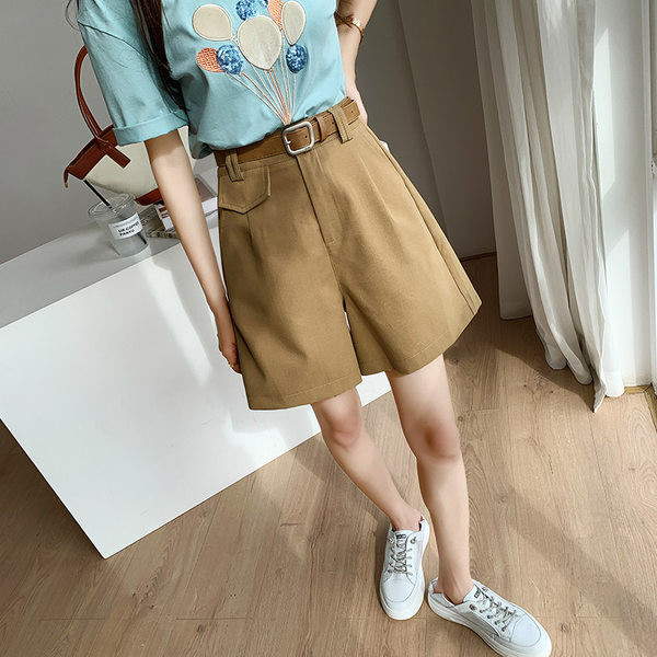 Γυναικείο φαρδύ παντελόνι με ζώνη