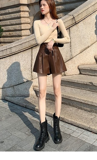 Uus mudel vööga nahkpüksid