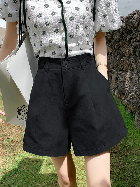 Casual φαρδύ παντελόνι για γυναίκες με κουμπιά