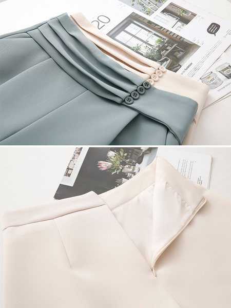 Γυναικείο επίσημο φαρδύ σορτς με ψηλή μέση