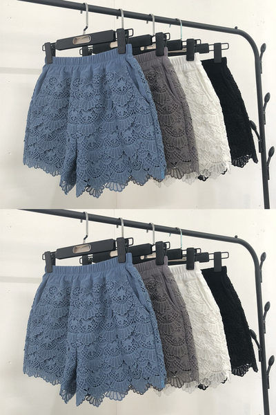 Γυναικείο δαντελένιο σορτς σε πολλά χρώματα