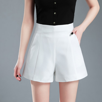 Γυναικείο σορτς με φερμουάρ και ψηλόμεσο