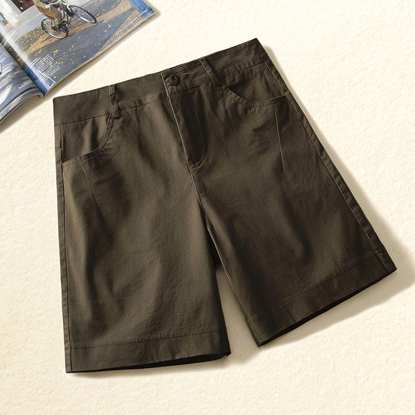 Casual γυναικείο σορτς με τσέπες σε πολλά χρώματα