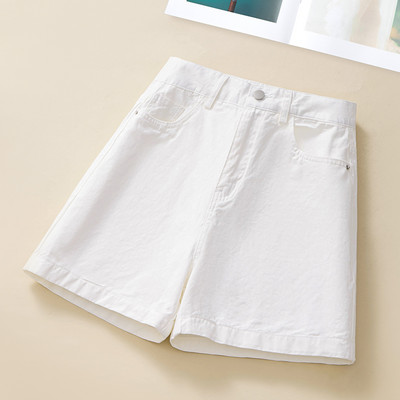 Γυναικείο τζιν σορτς με ψηλόμεσο σε τία χρώματα