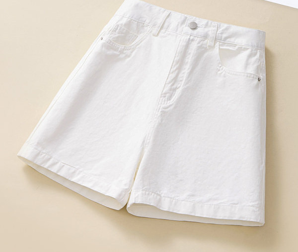 Γυναικείο τζιν σορτς με ψηλόμεσο σε τία χρώματα