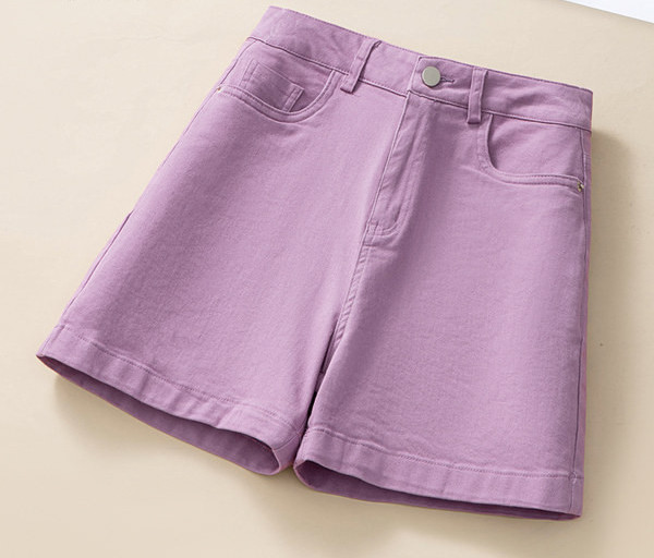 Γυναικείο τζιν σορτς με ψηλόμεσο σε τία χρώματα