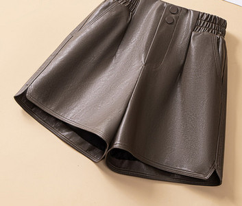 Έκο δερμάτινο παντελόνι με ελαστική μέση