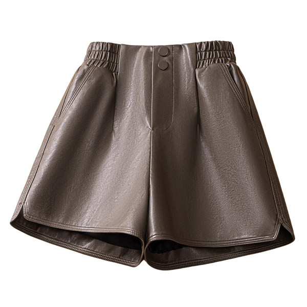 Έκο δερμάτινο παντελόνι με ελαστική μέση