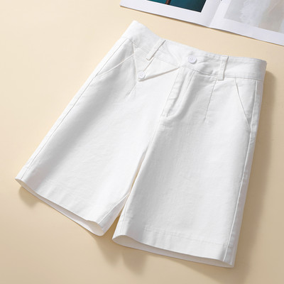 Γυναικείο σορτς με ψηλή μέση και τσέπες