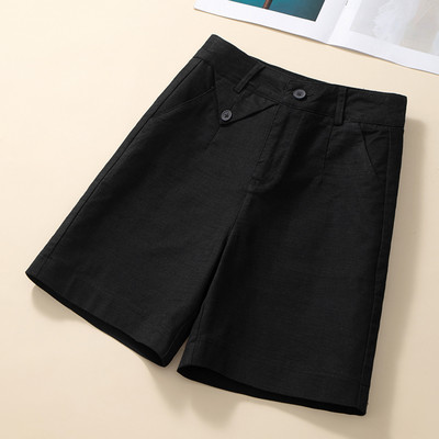 Γυναικείο σορτς με ψηλή μέση και τσέπες