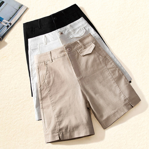 Uus mudel taskutega naiste sirgetest pükstest