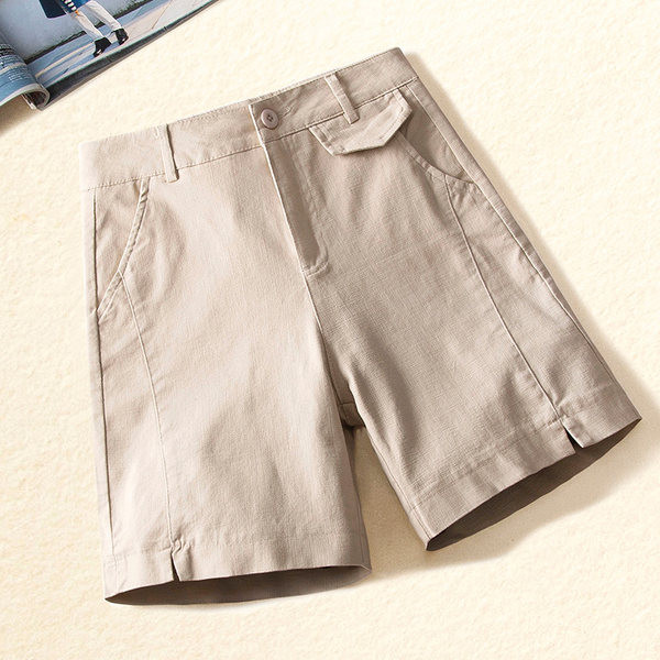 Uus mudel taskutega naiste sirgetest pükstest