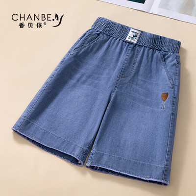 Κοντό τζιν με ελαστική μέση