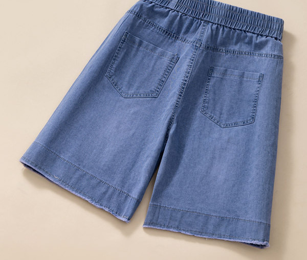 Κοντό τζιν με ελαστική μέση