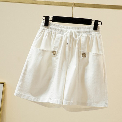 Naiste lühikesed püksid elastse vöökoha ja lipsudega